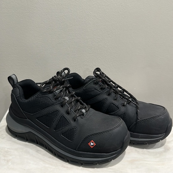 Merrell Fullbench Speed Work Shoe Black Size 4.5 - Picture 6 of 6